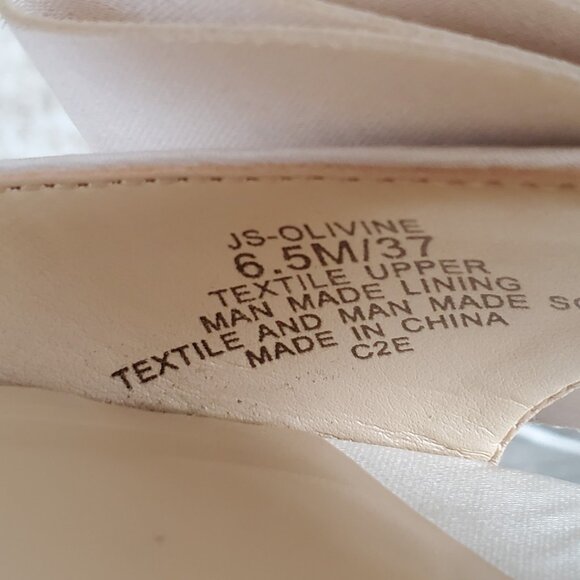 Jessica Simpson Olivine Women Heel Sandal White Ankle Strap Stiletto Heel - Picture 5 of 12